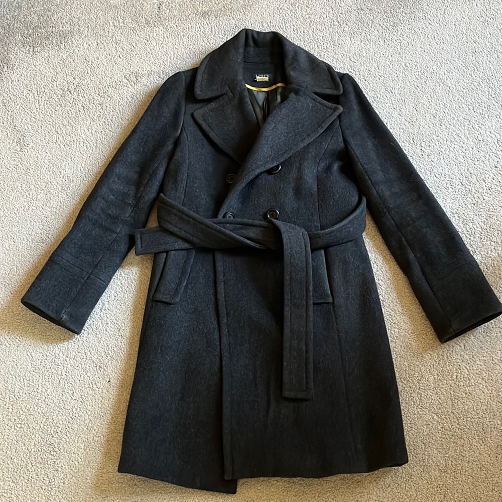 J Crew Double-Breasted Wool Coat